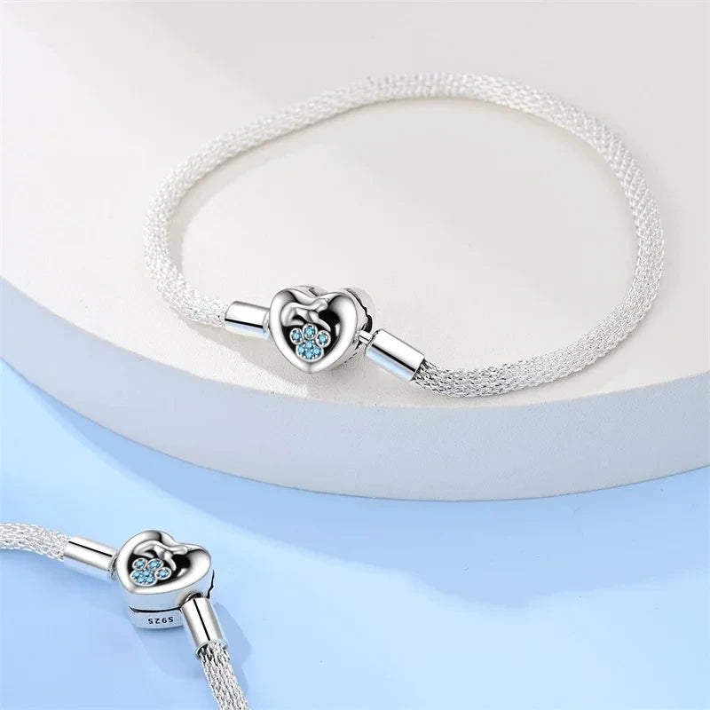 Pulseira Original 17-20CM Prata 925: Brilhe com o Encanto das Estrelas e a Delicadeza dos Detalhes