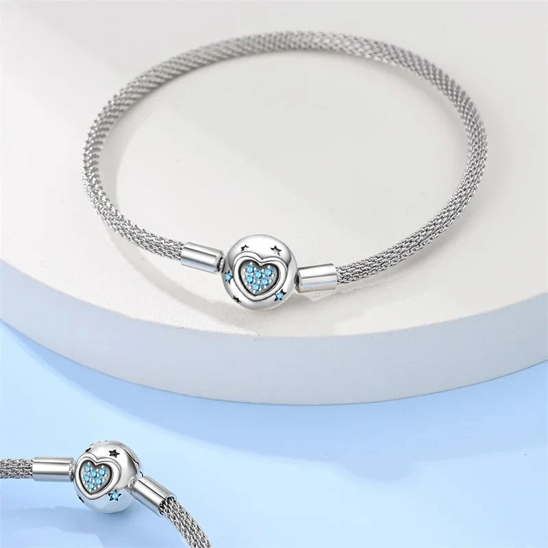 Pulseira Original 17-20CM Prata 925: Brilhe com o Encanto das Estrelas e a Delicadeza dos Detalhes