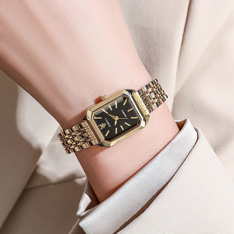 Relógio Feminino de Luxo em Aço Inoxidável – Presente Perfeito!