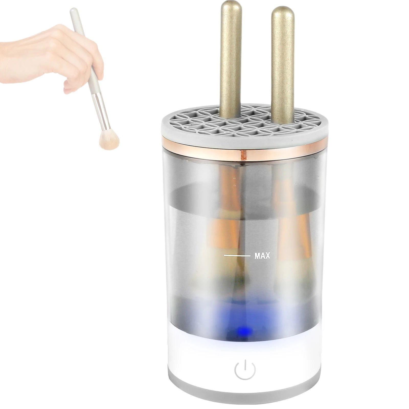 USB Portable 2-in-1 Electric Makeup Brush Cleaner: Protect your skin by keeping it clean and healthy!