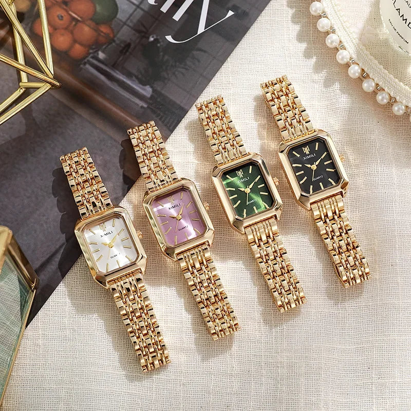 Relógio Feminino de Luxo em Aço Inoxidável – Presente Perfeito!